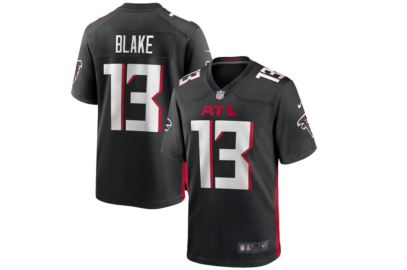 Men Atlanta Falcons #13 Christian Blake Nike Black Game NFL Jersey